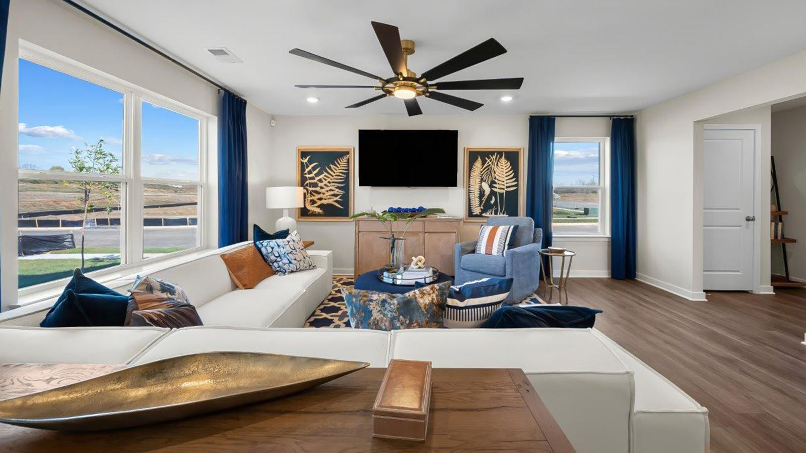 open concept living room