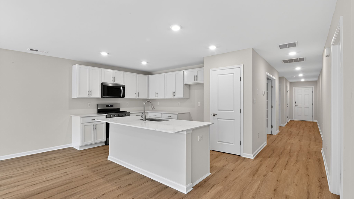kitchen with island