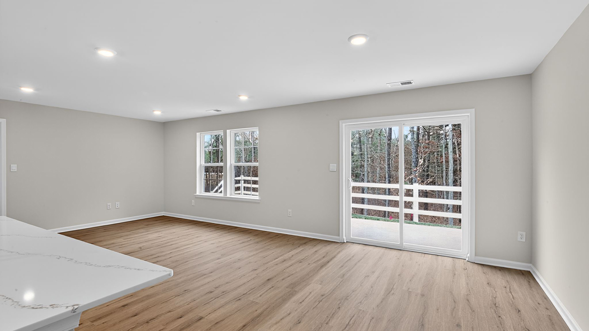 kitchen with walkout