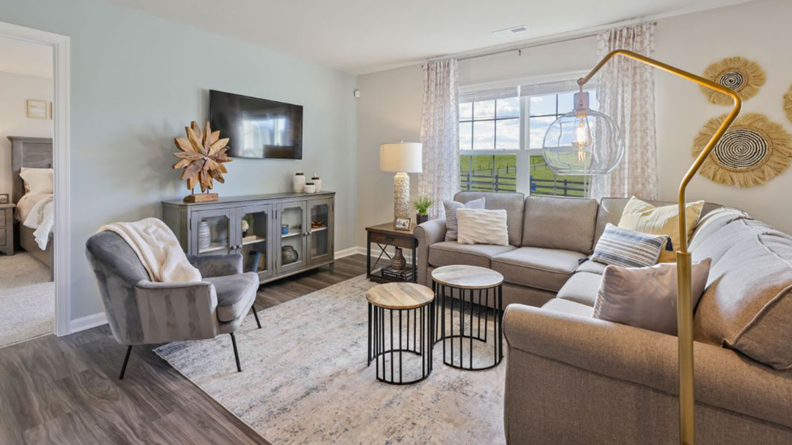 spacious living room