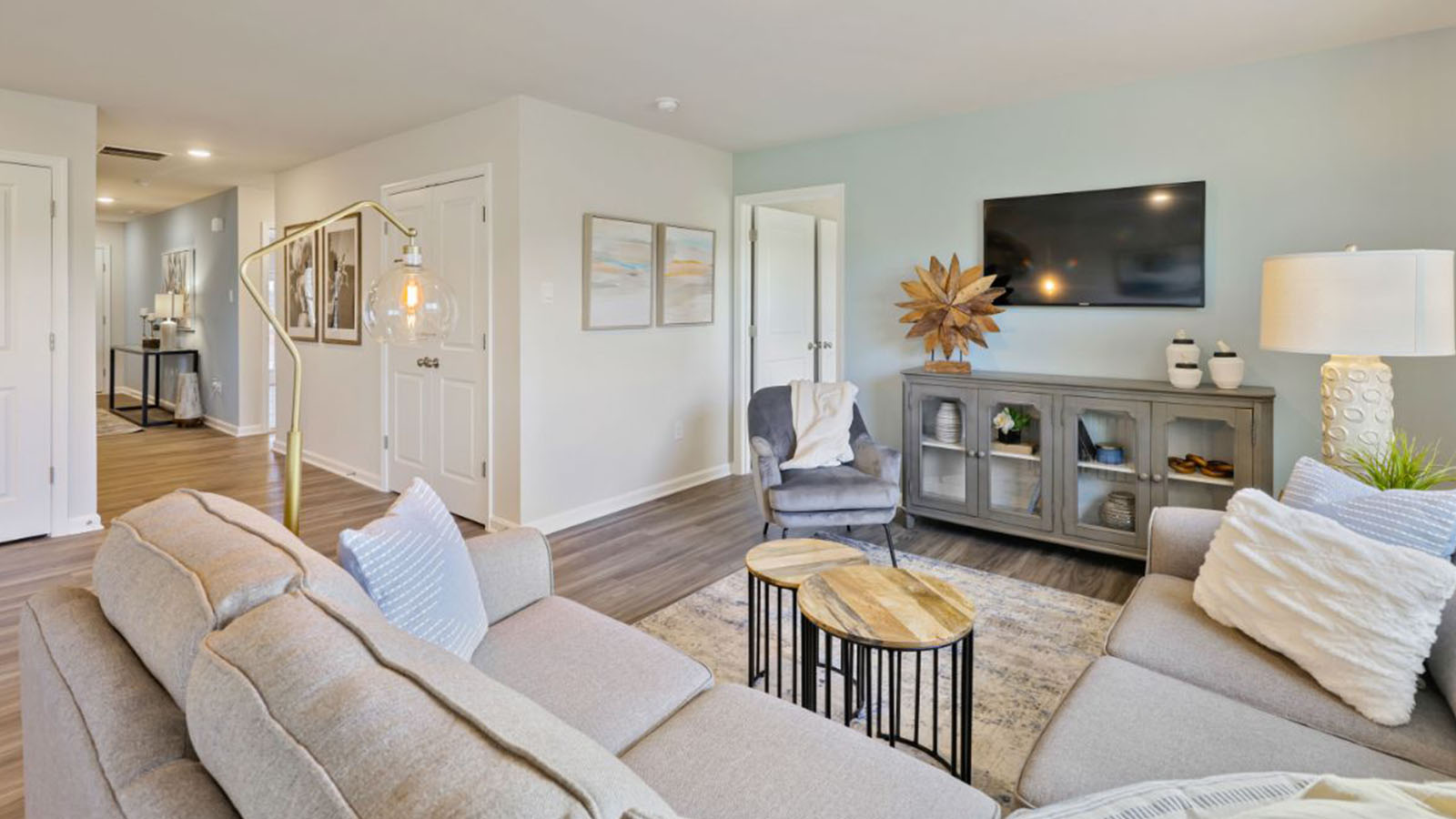 open concept living room