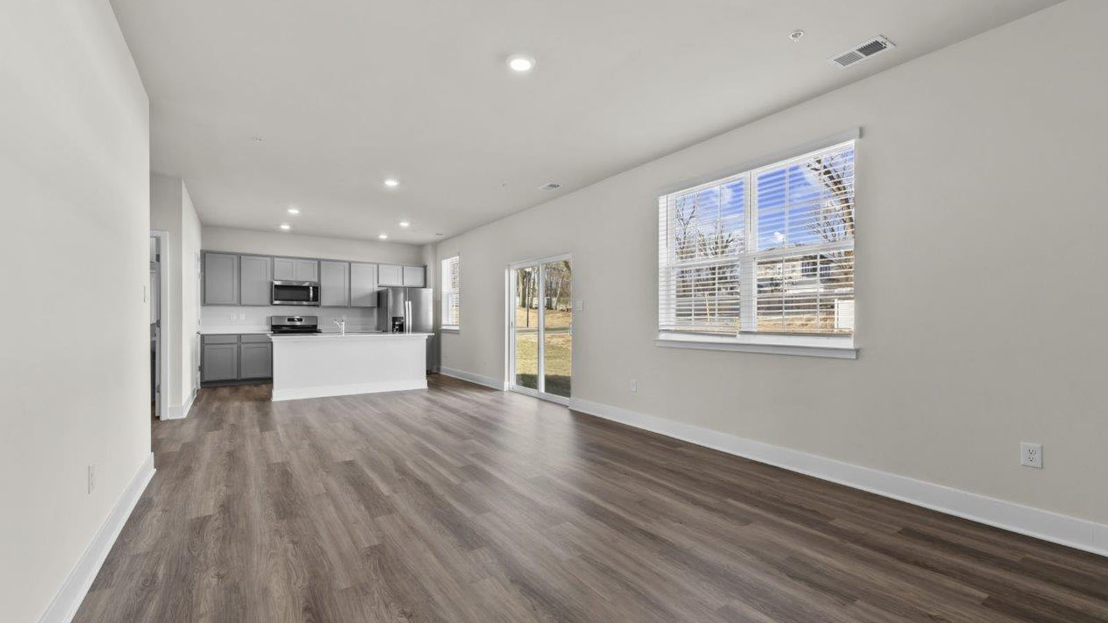 open concept living room