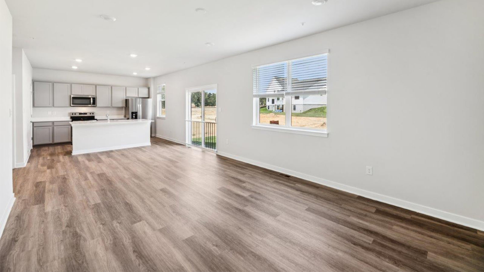 open concept living room