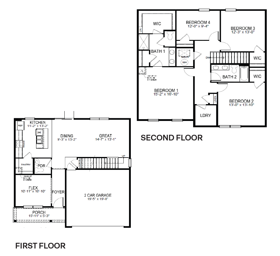 1st floor, 2nd floor