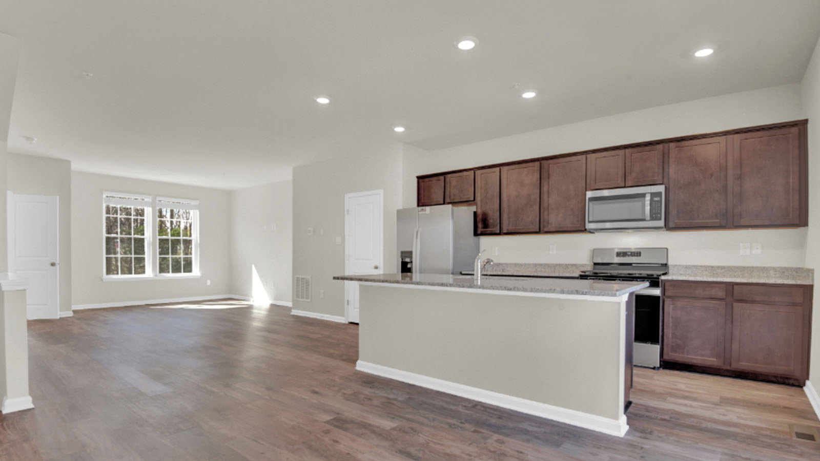 quartz island with seating