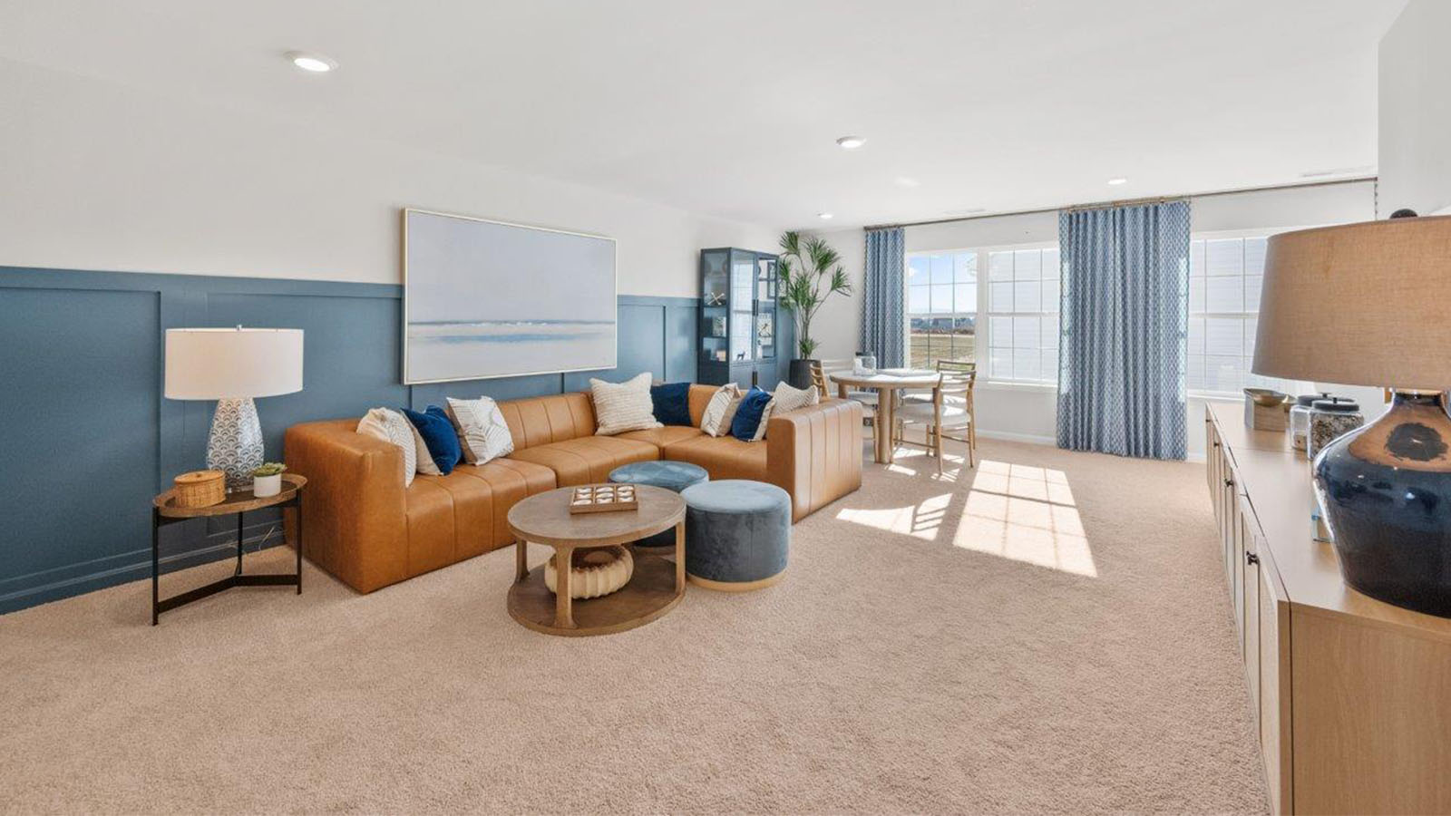 loft with ample seating and games