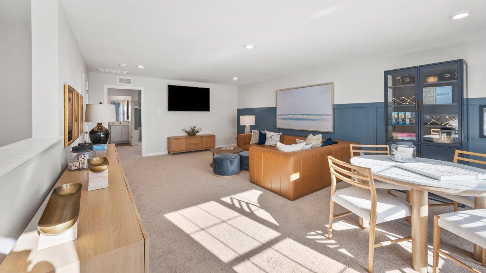 loft with ample seating and games