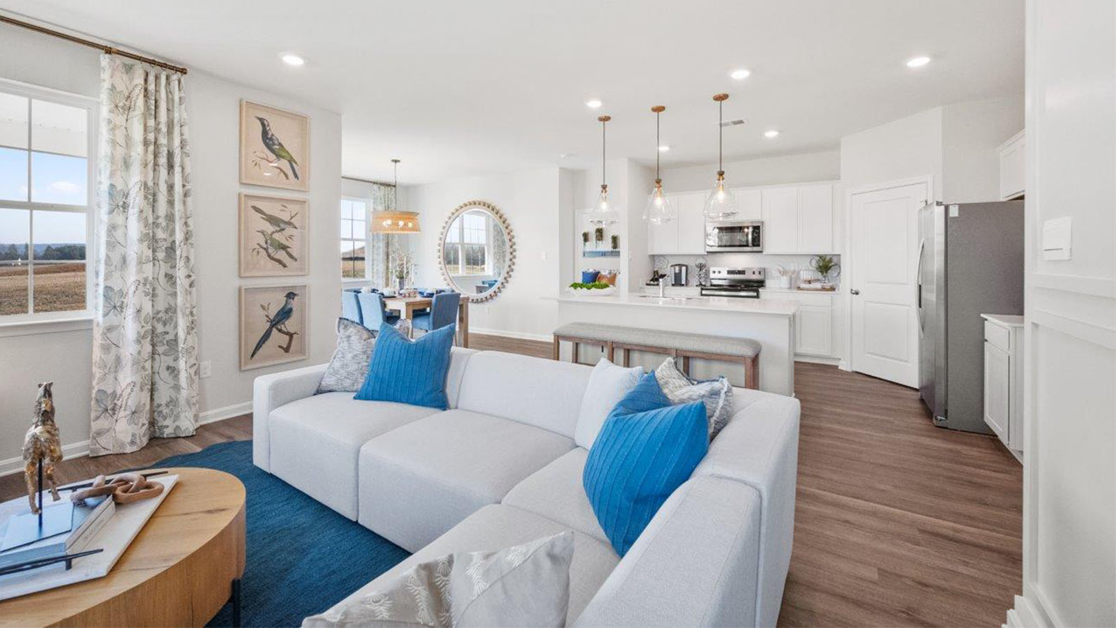 open concept main level living room