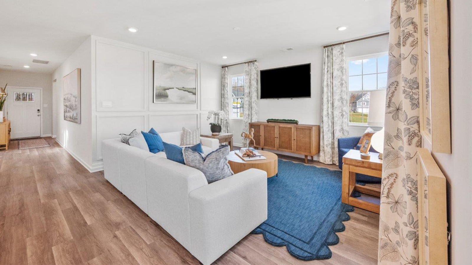 open concept main level living room