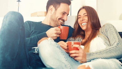 Couple Having Coffe
