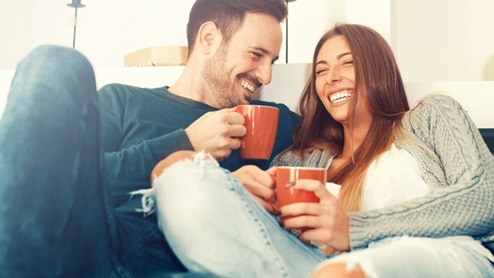 Couple Having Coffe