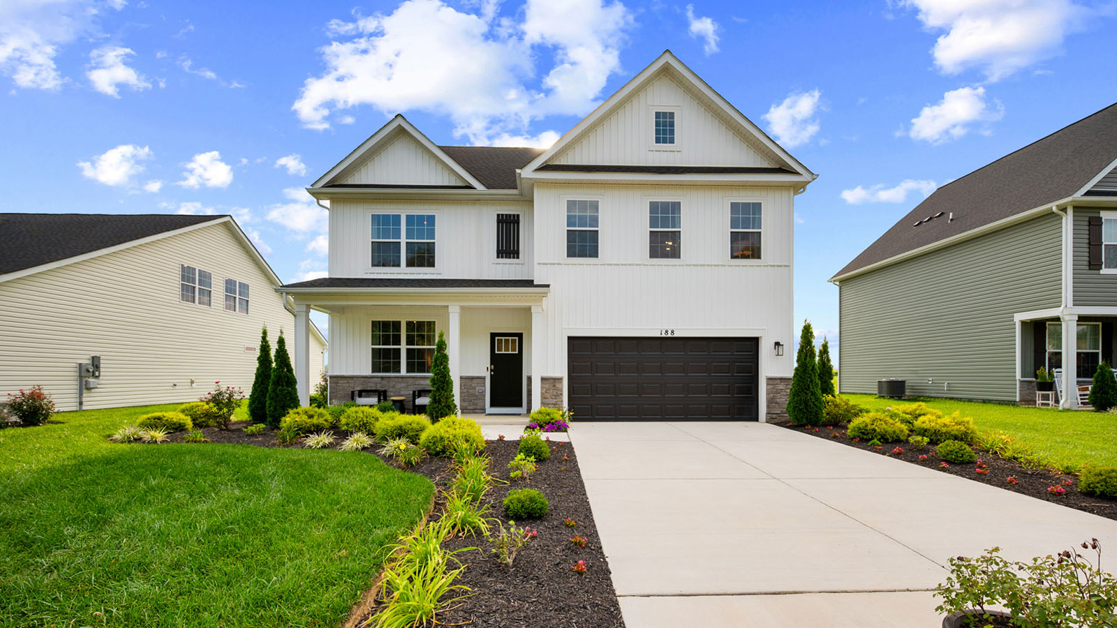 hayden two story home with farmhouse siding