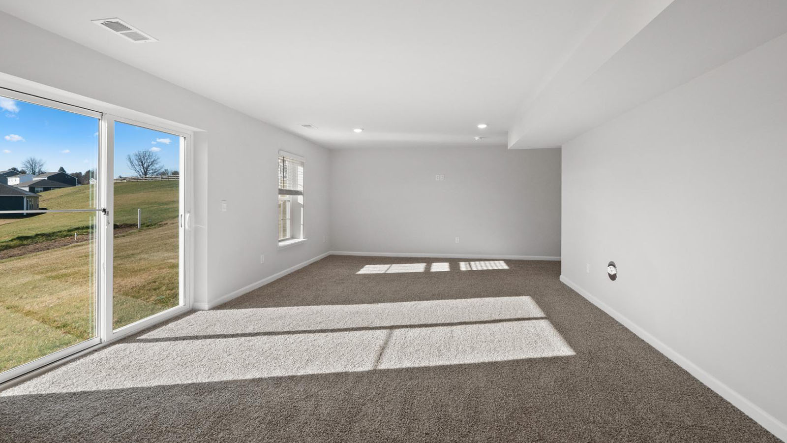 finished basement rec room