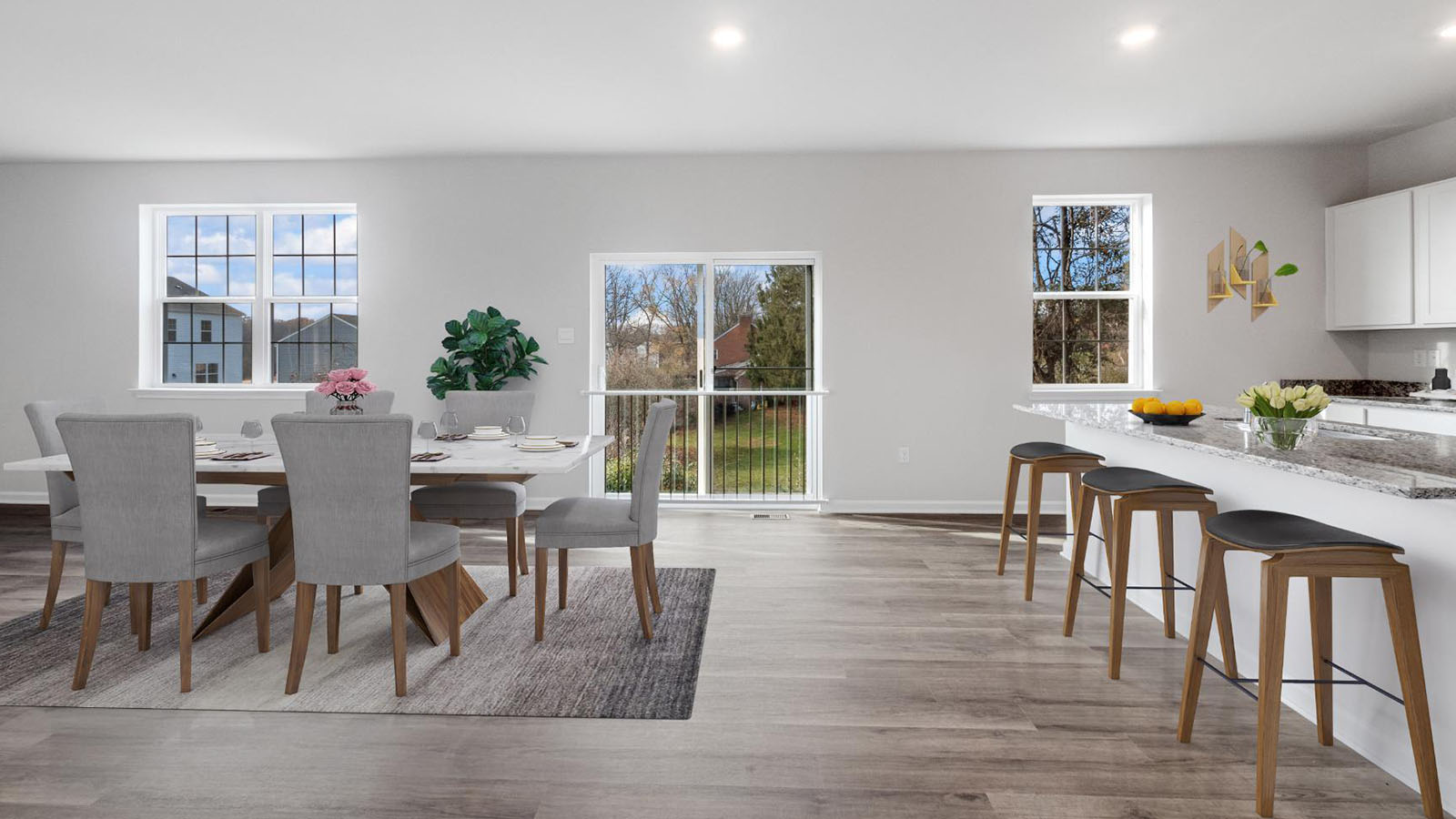 kitchen and dining table