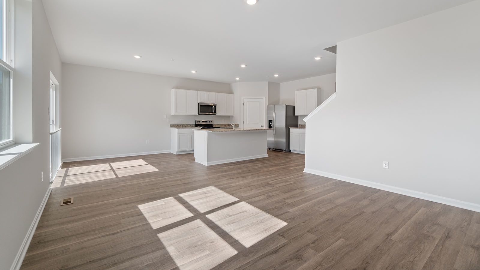 open concept living room