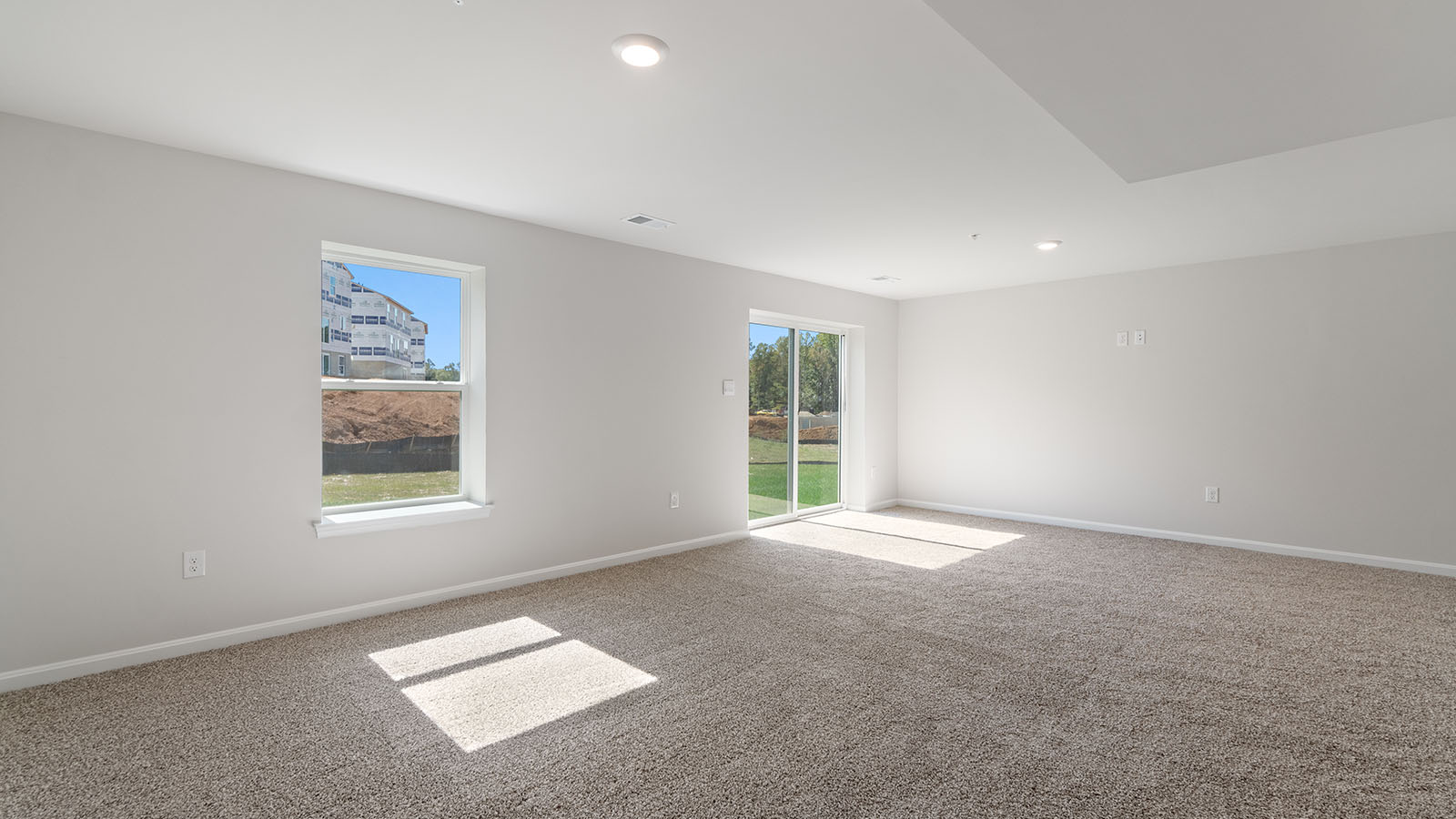 finished basement rec room