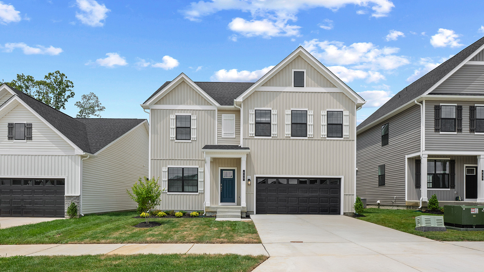 farmhouse elevation two story home