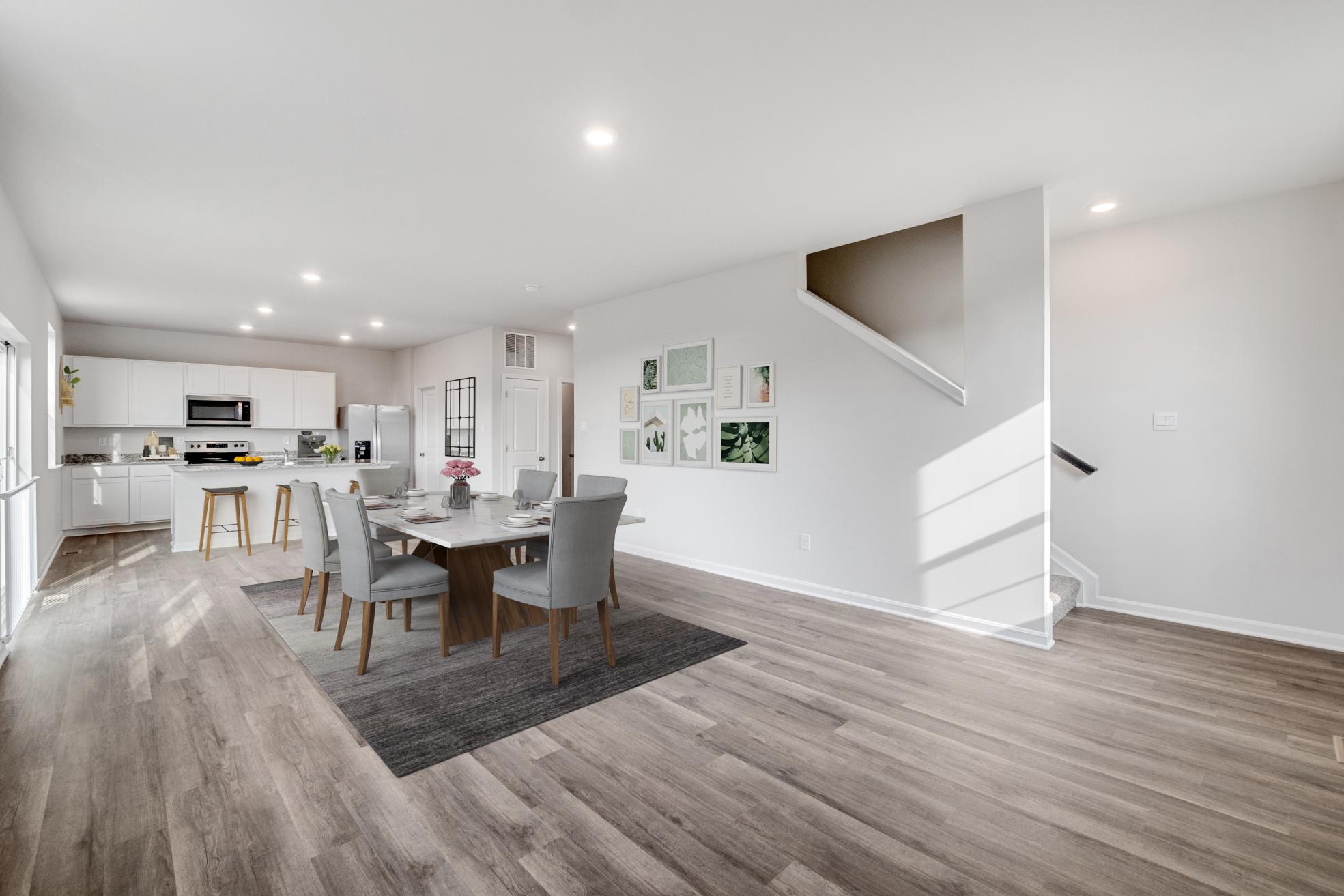 Galen plan dining room and kitchen