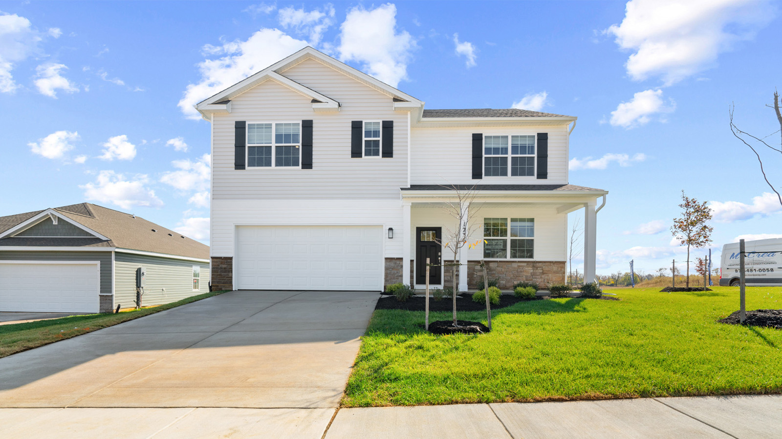 front elevation with porch