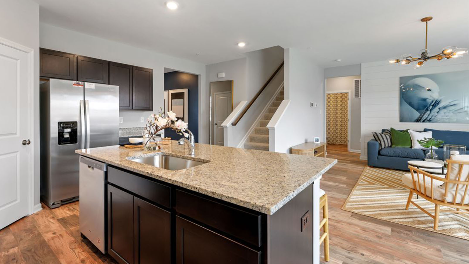 kitchen with granite countertops