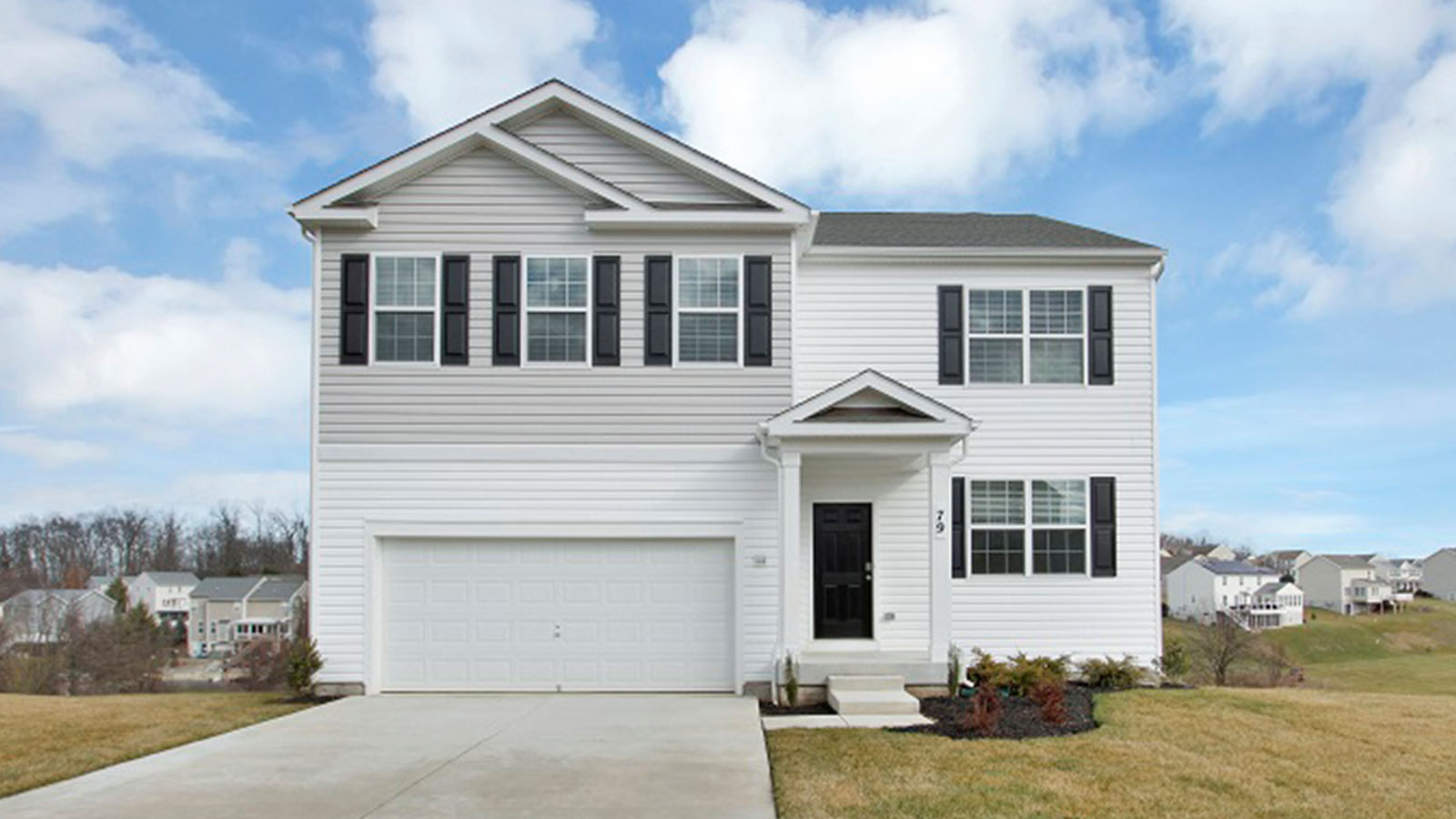 two story colonial home