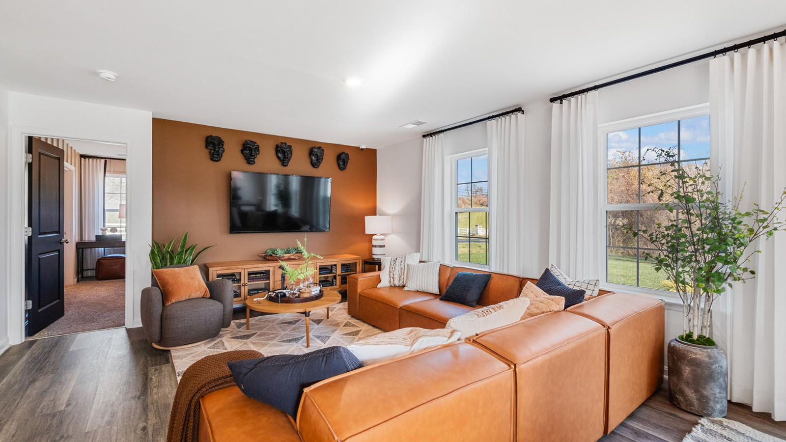 open concept living room