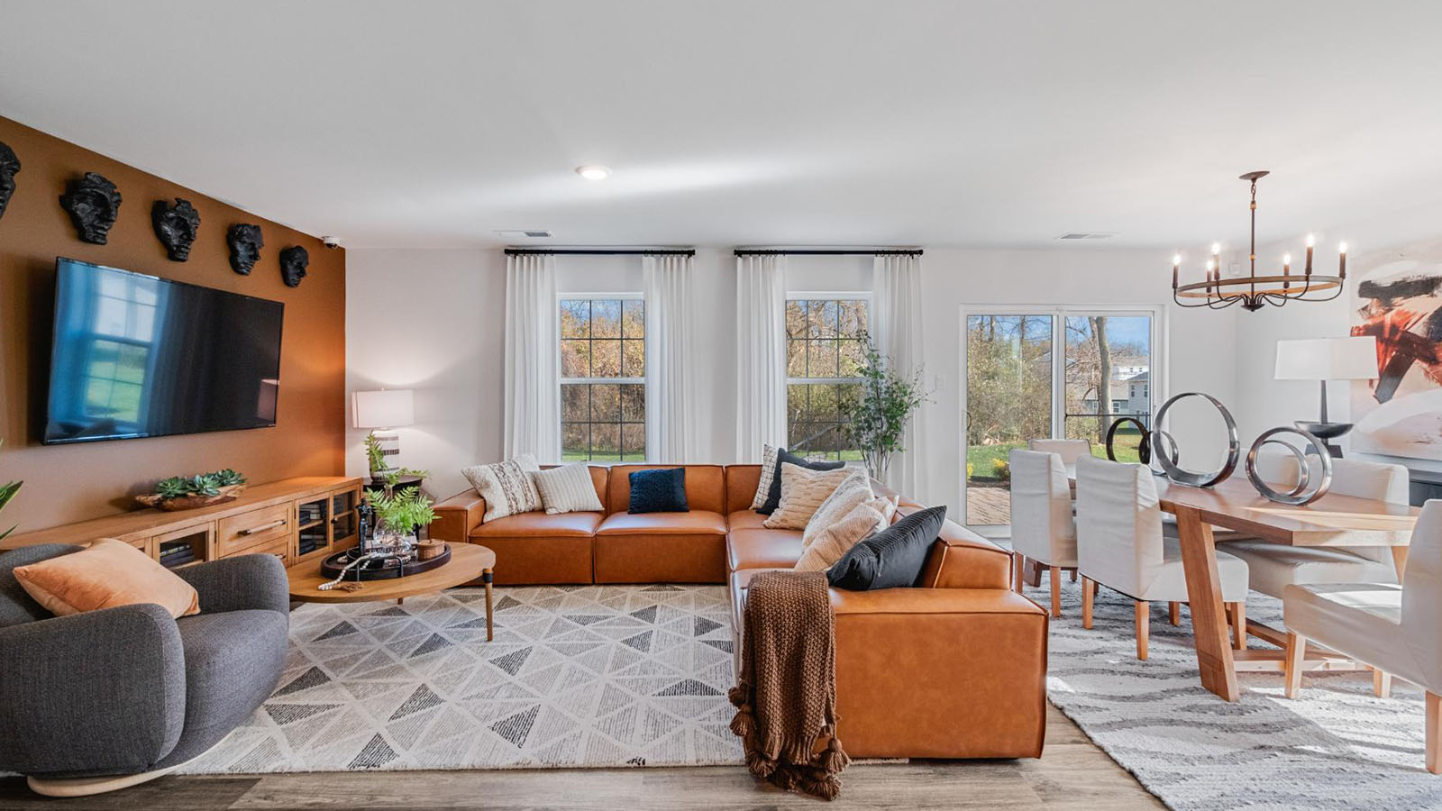 open concept living room