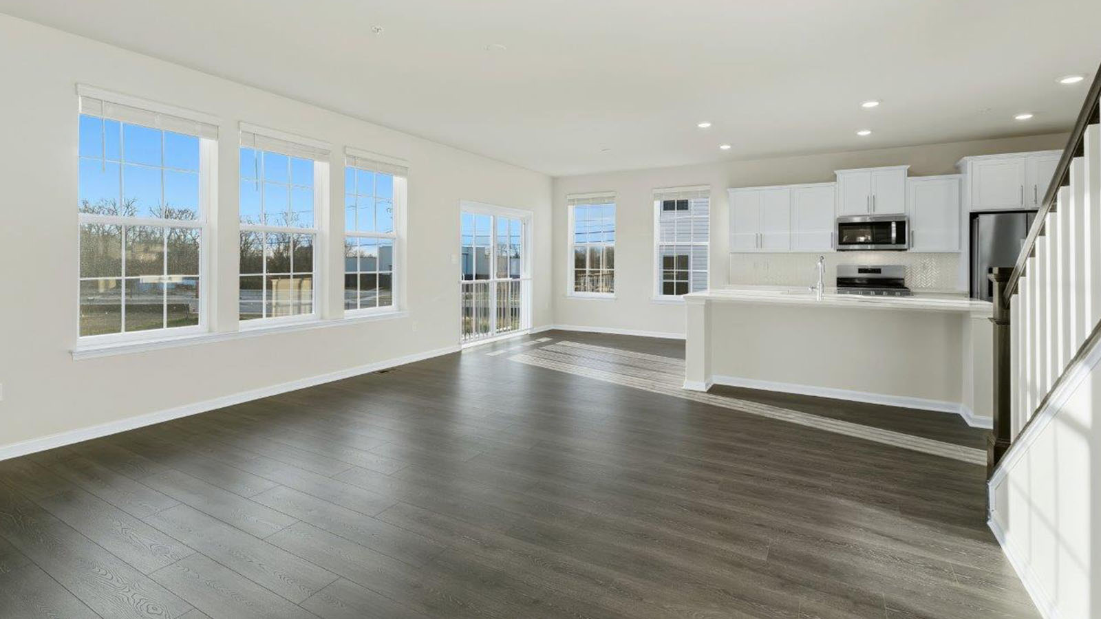 open concept living room