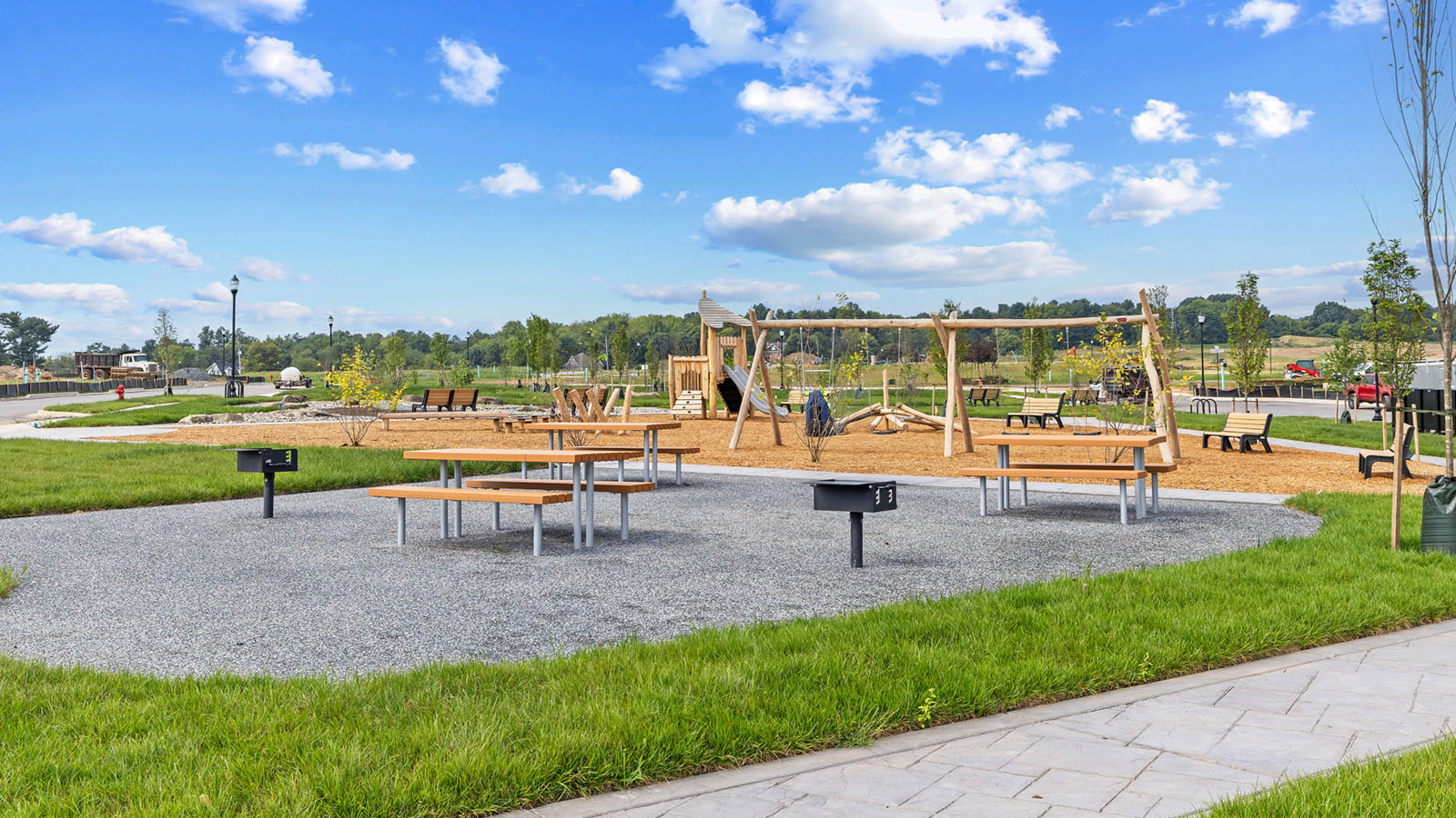 picnic tables