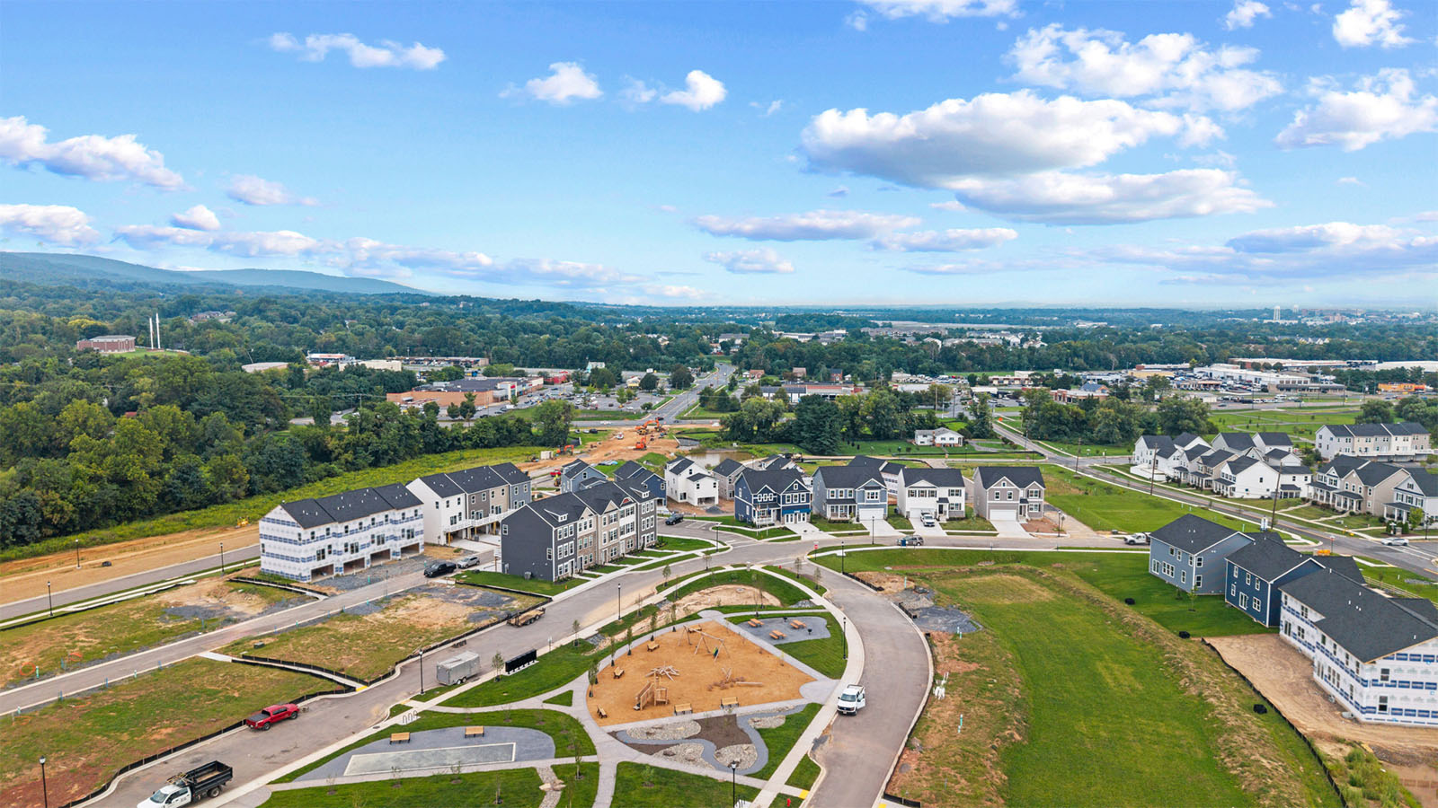 aerial view of community