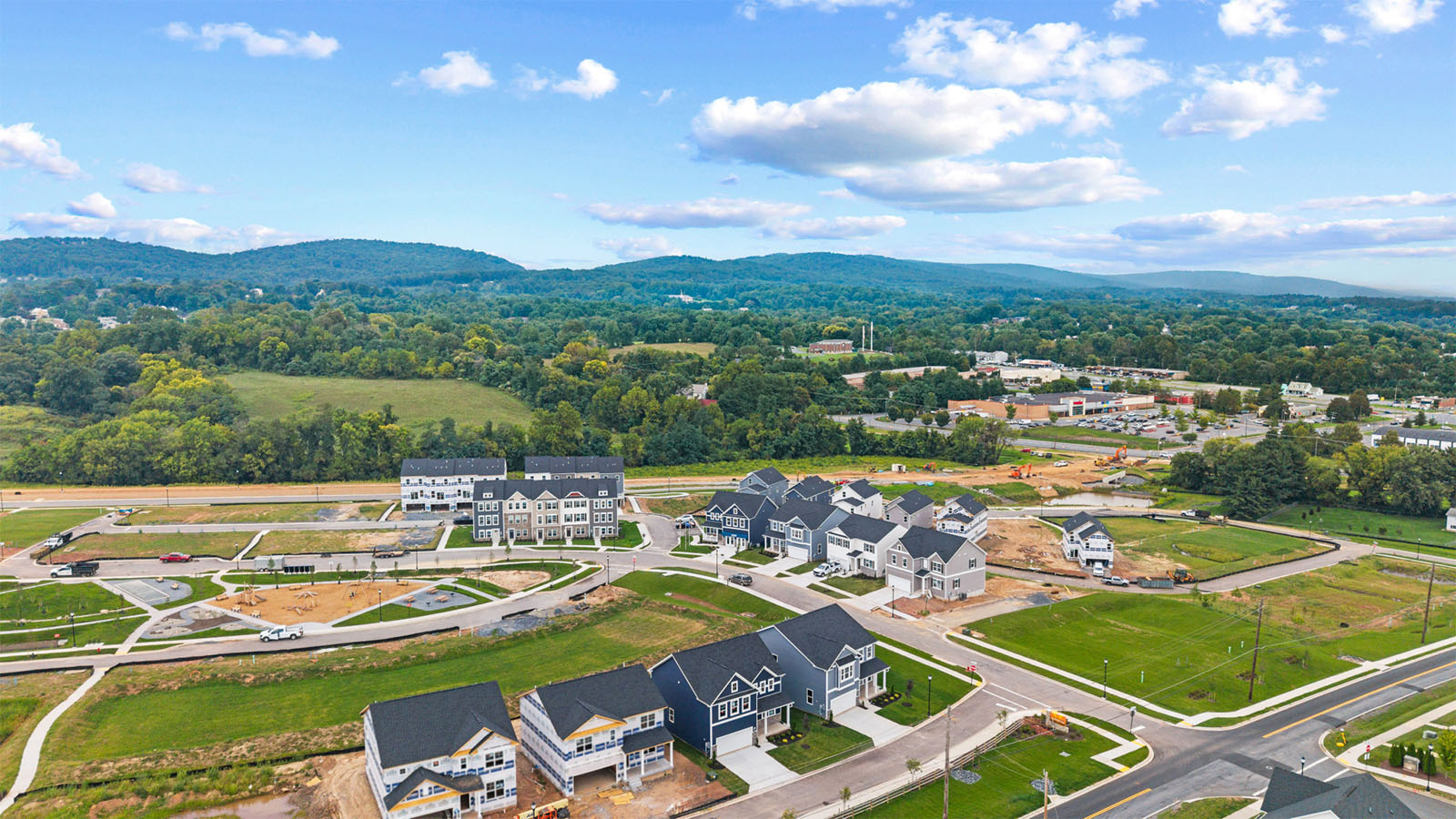aerial view of community