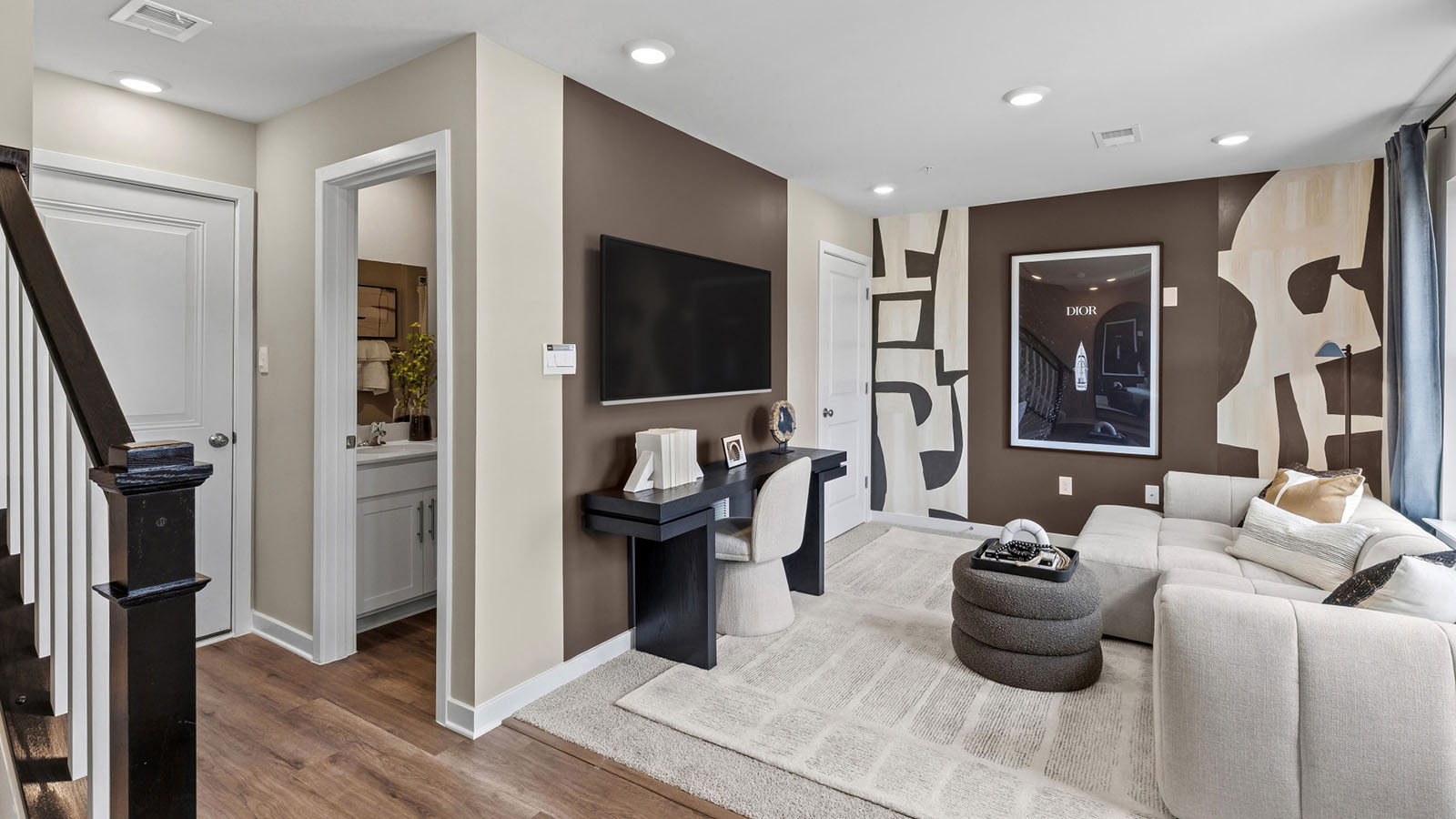 townhome lower level rec room