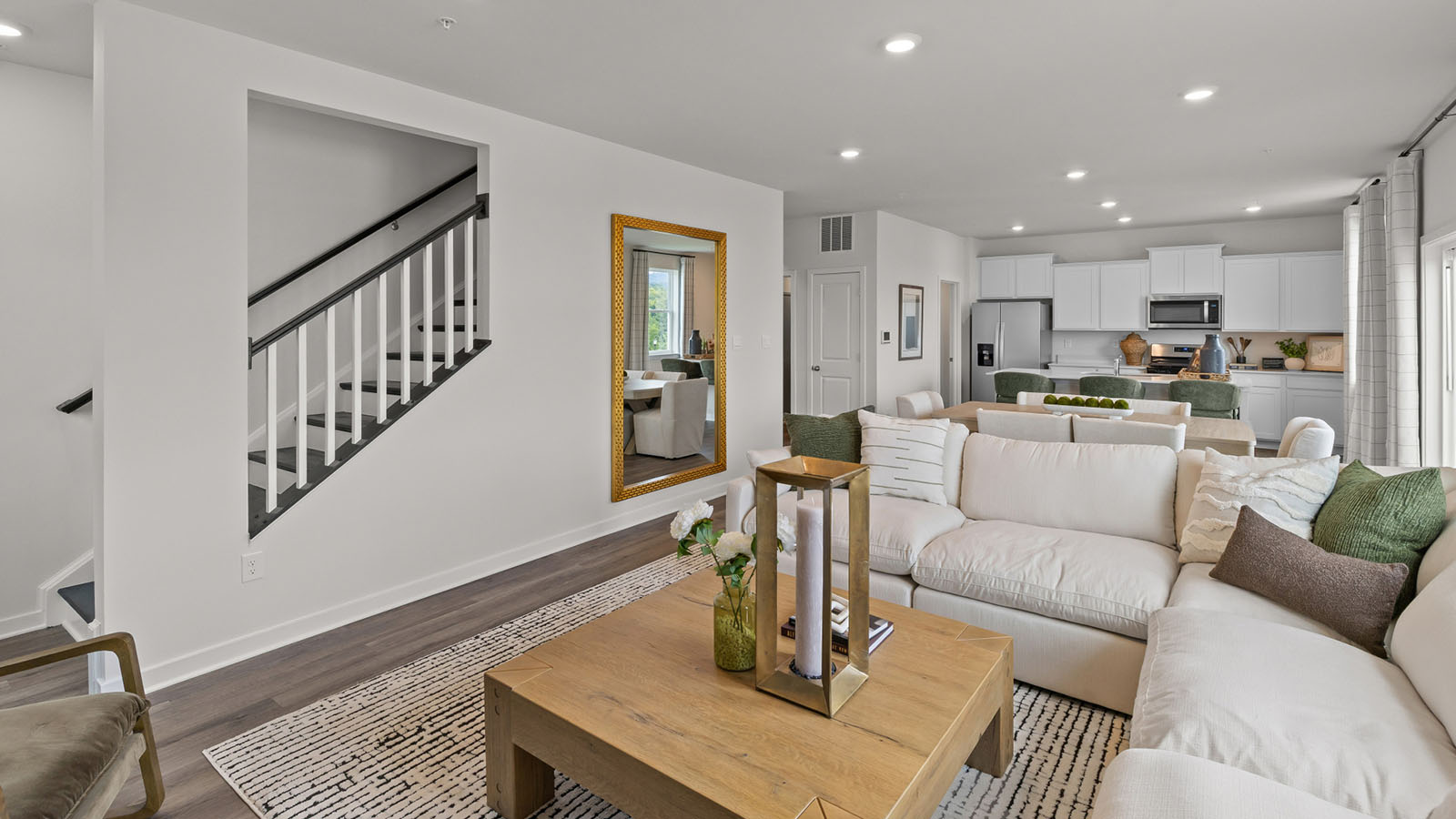 open concept living room