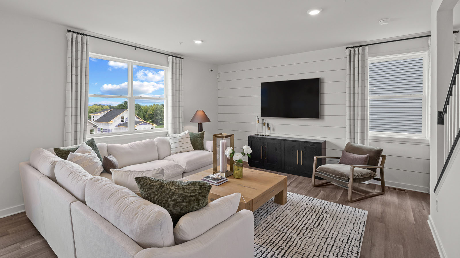 open concept living room