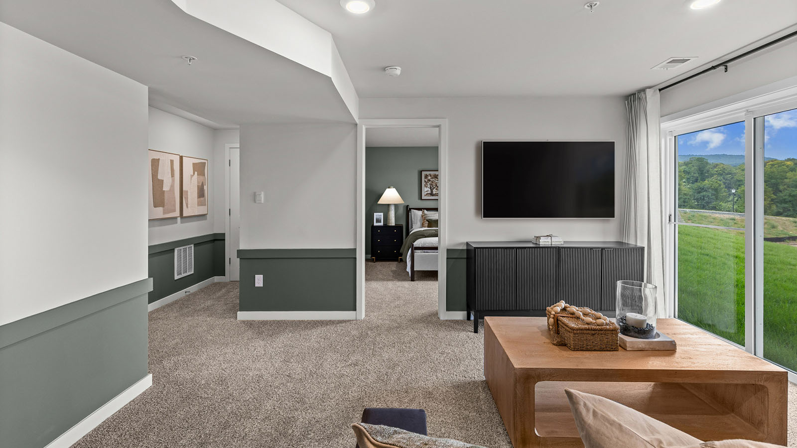 basement rec room