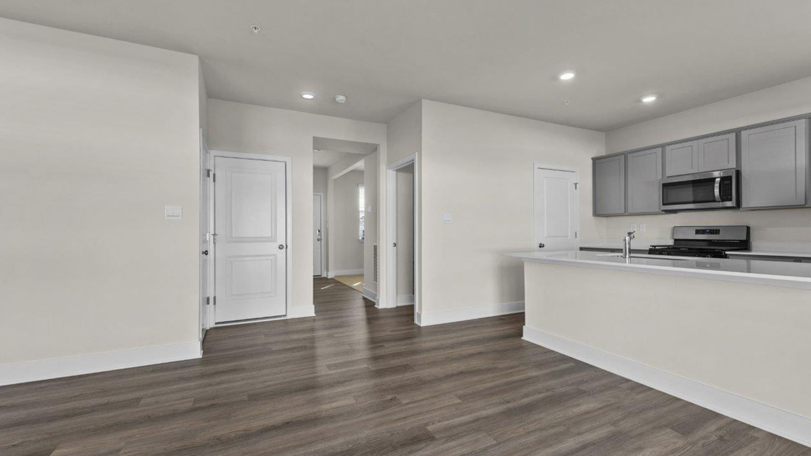 open concept living room