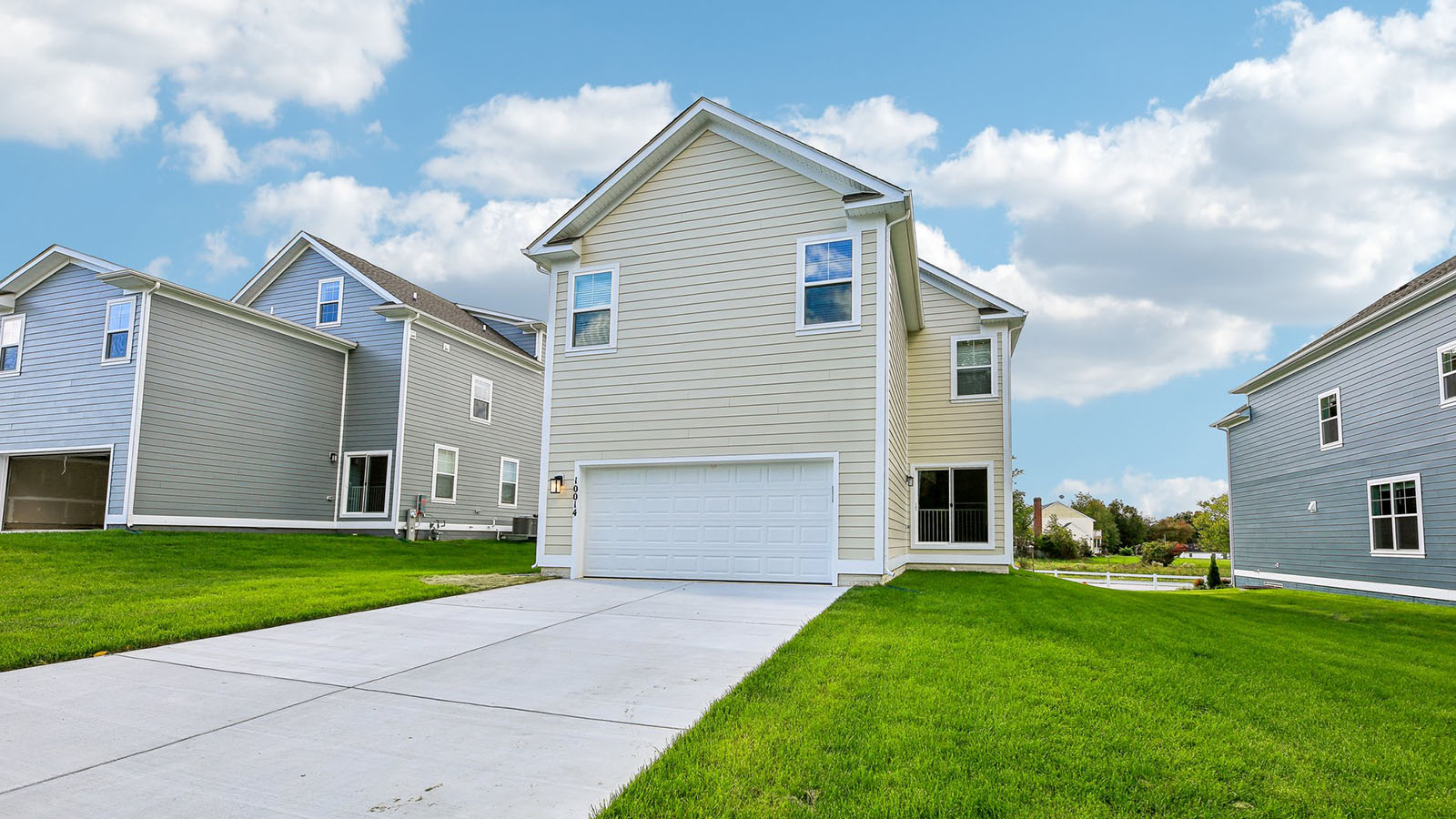 rear two car garage