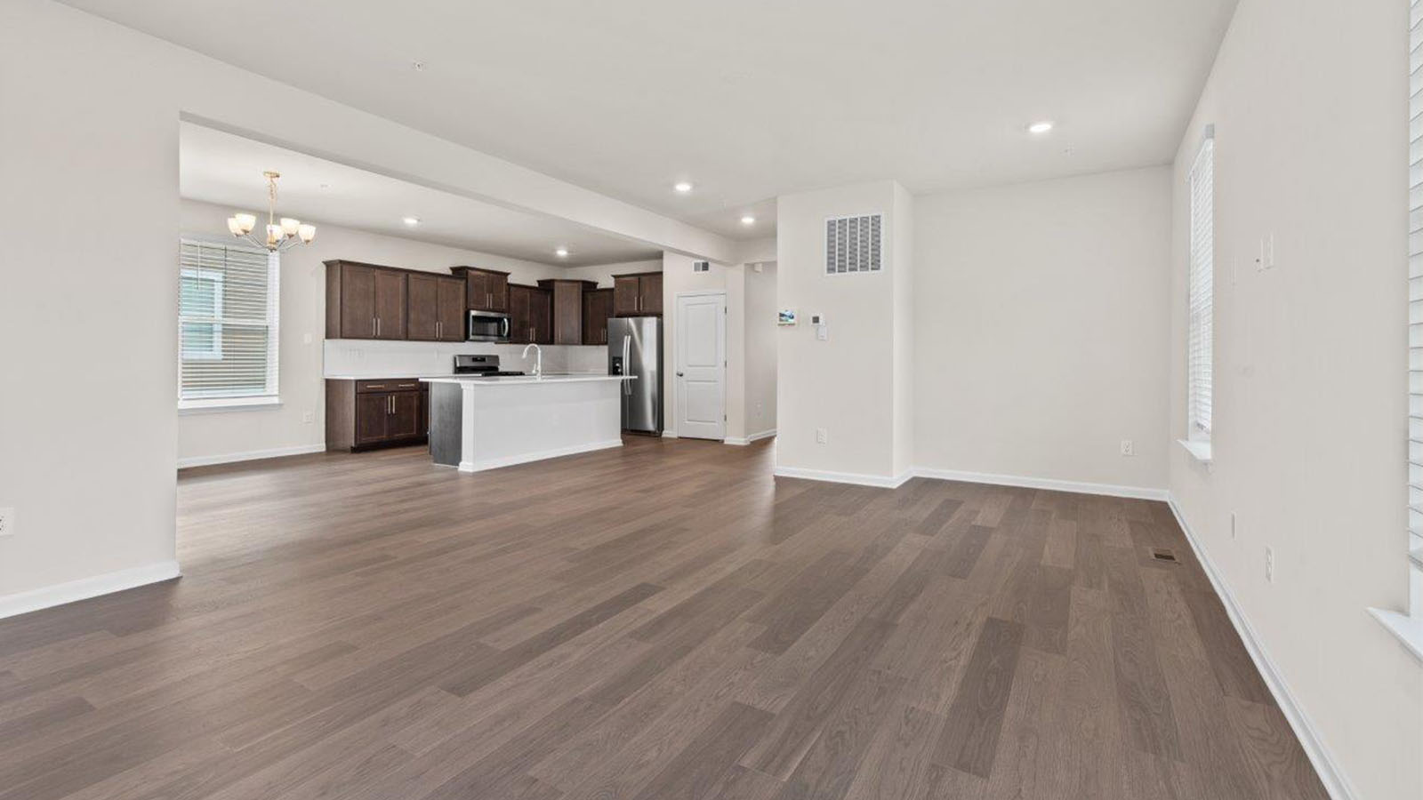 open concept living room