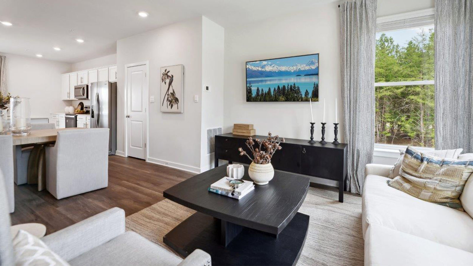 open concept living room