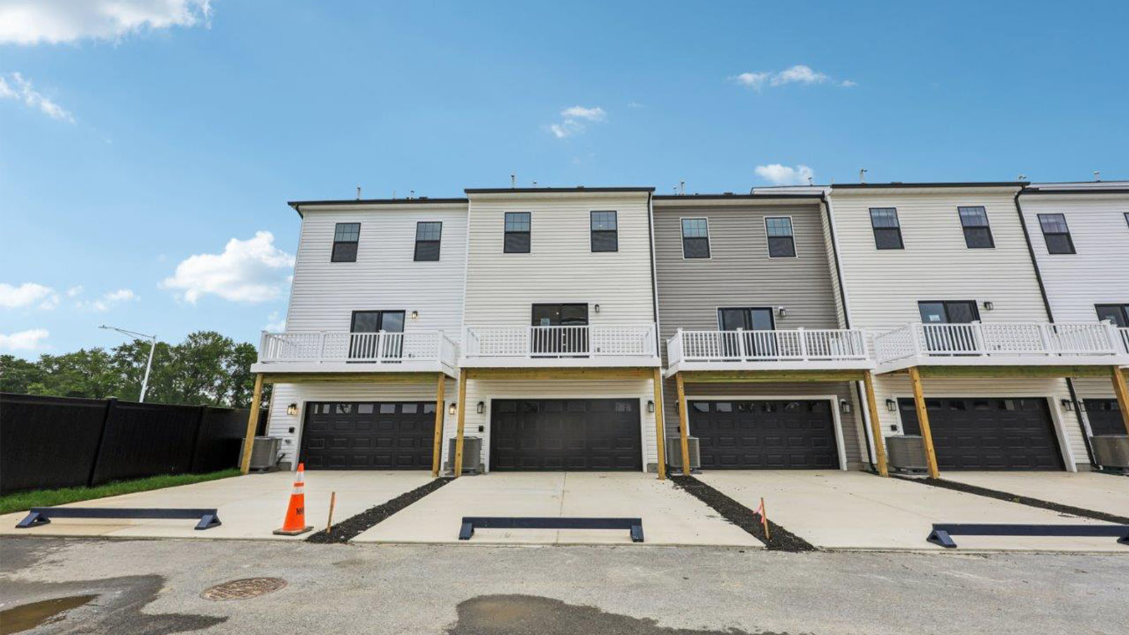 rear two car garage