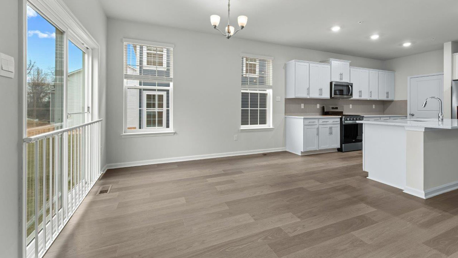 open concept living room