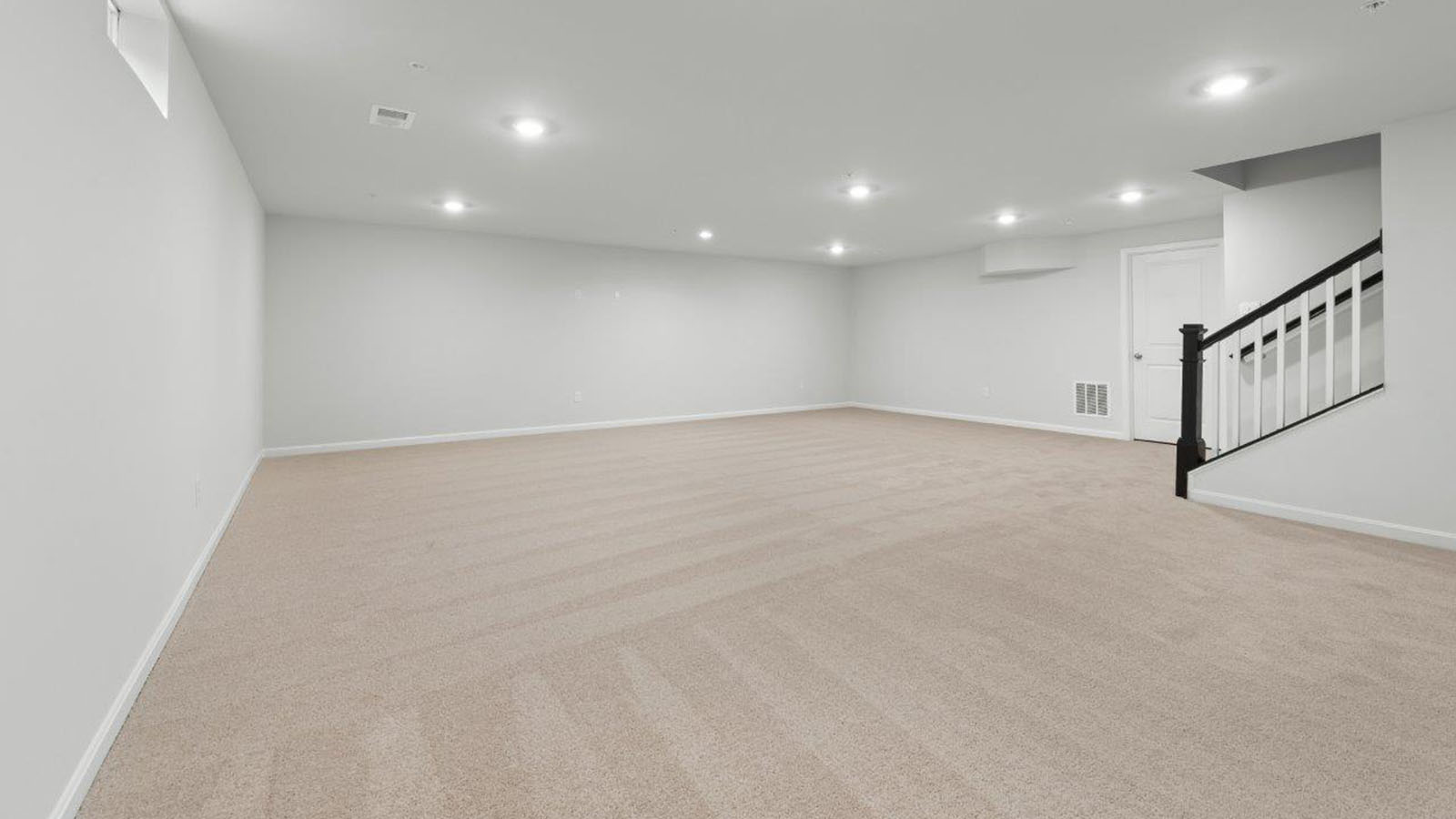 finished basement rec room