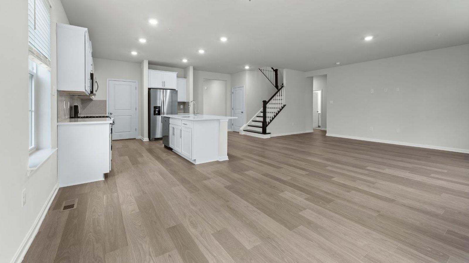 open concept living room