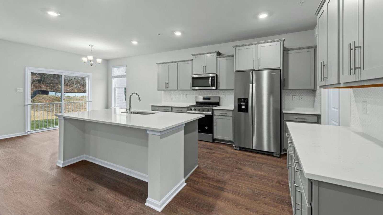 grey shaker kitchen cabinets