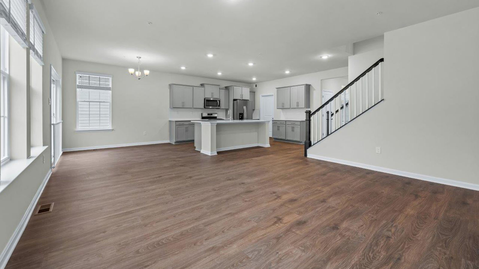 open concept living room