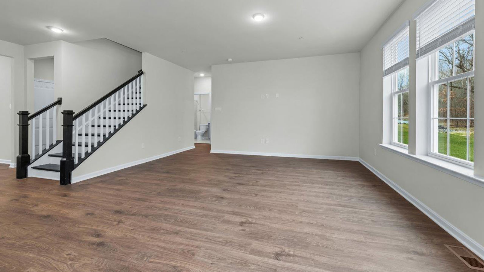 open concept living room