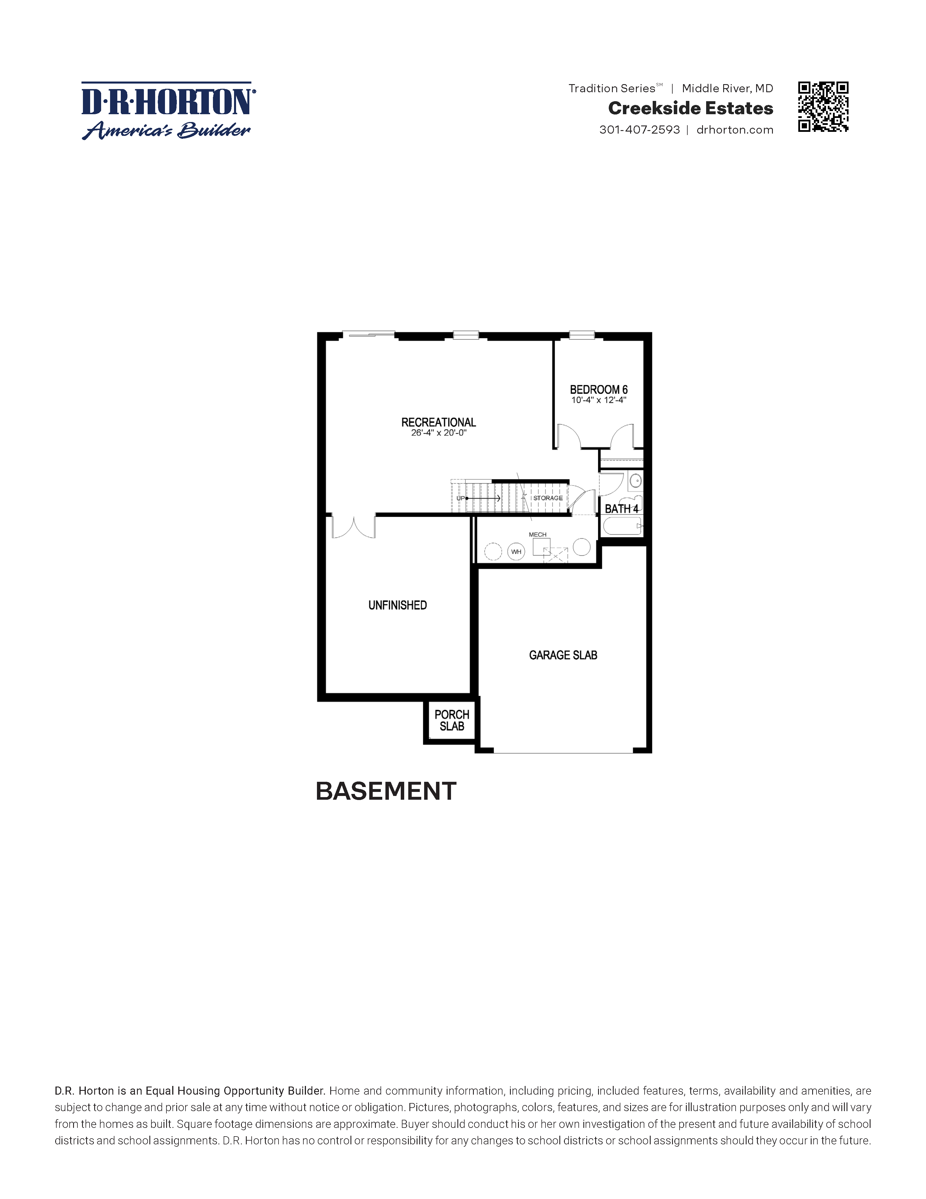 Summit Single Family Home Floorplan