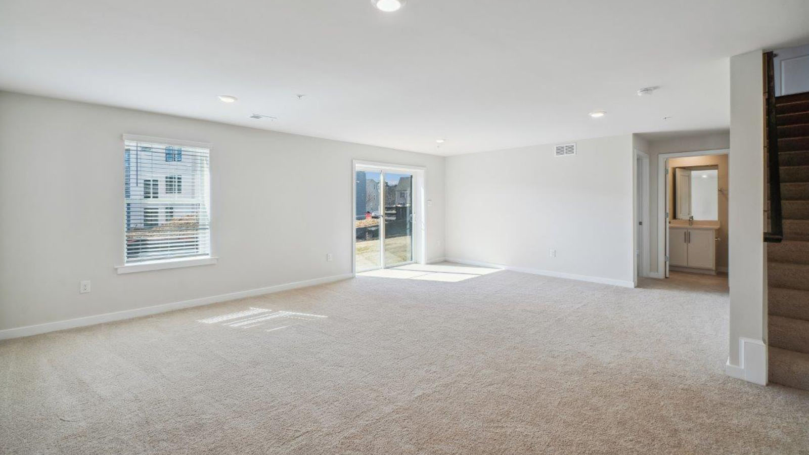 finished basement rec room