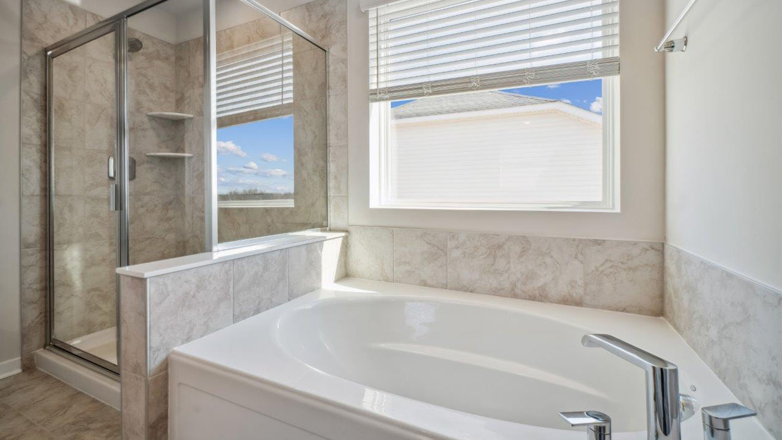master bath soaking tub and shower