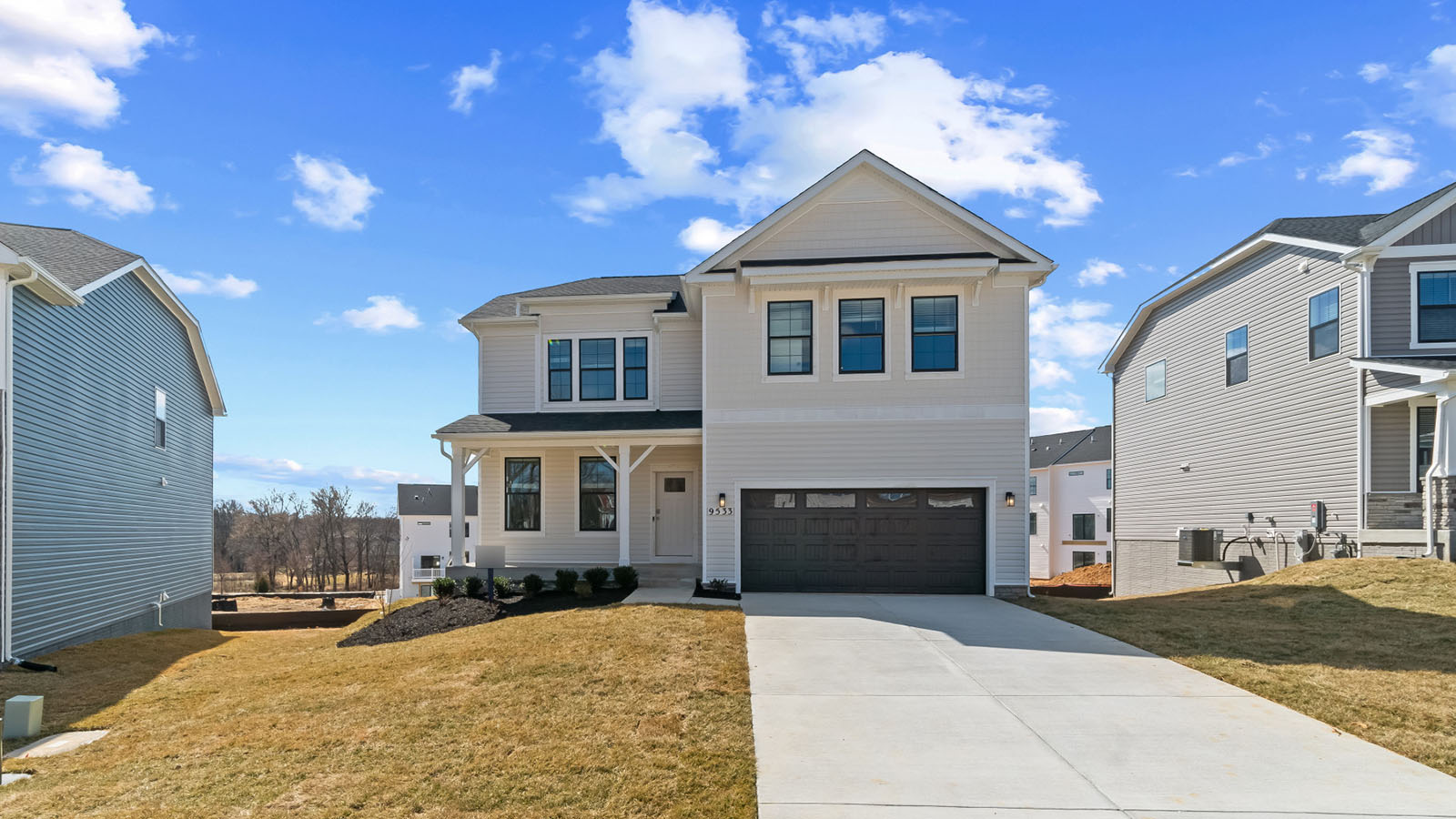 two story colonial home